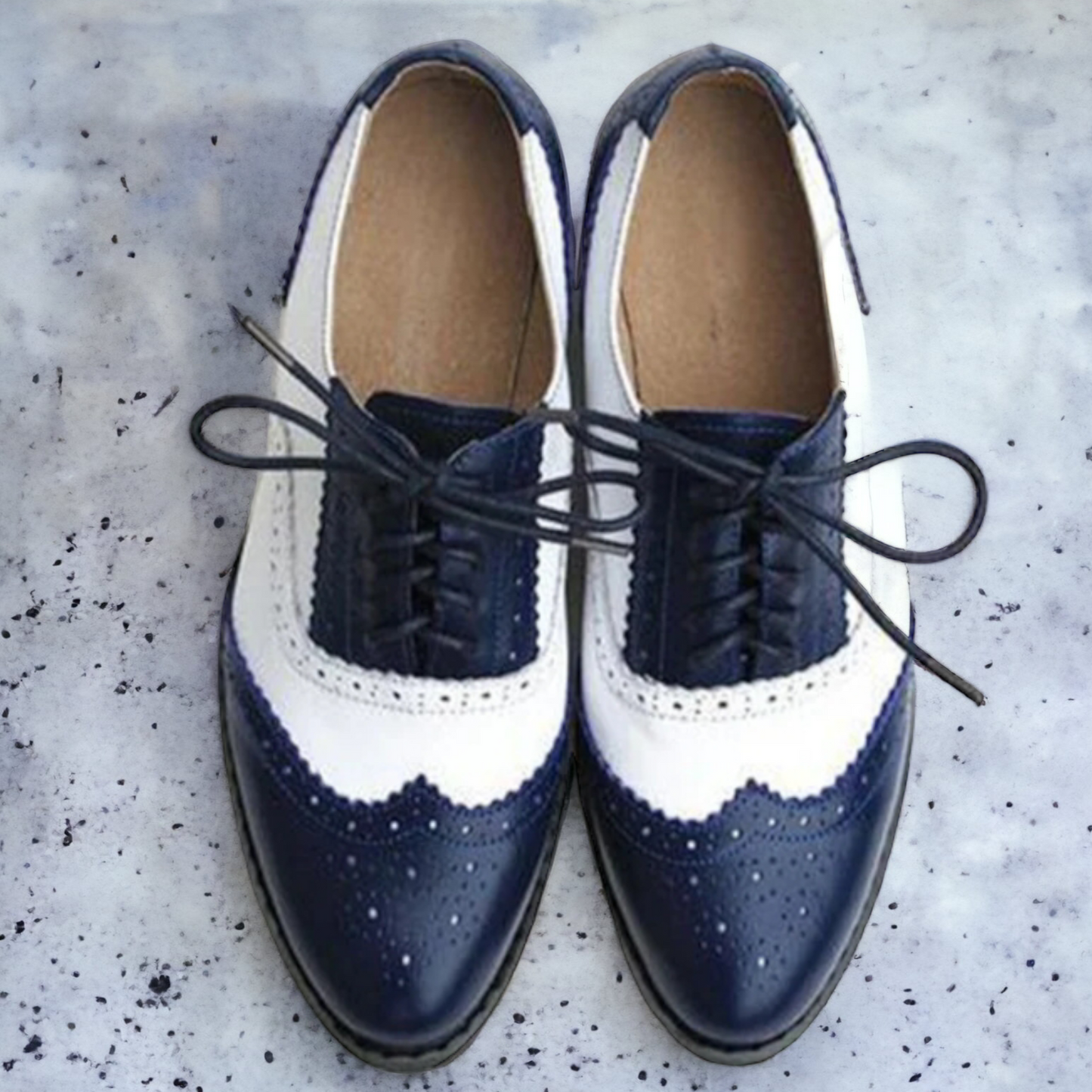 Oxford Shoes Vintage Handmade Genuine Leather For Women