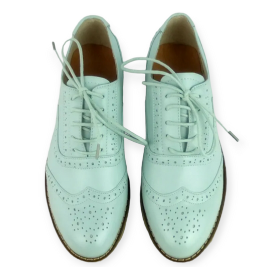 Flat Shoes Vintage Genuine Leather Oxford Shoes for Women
