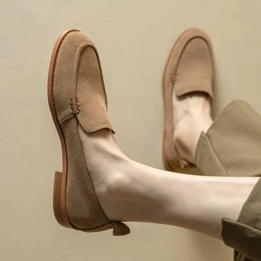Suede Loafer Casual Shoe For Ladies