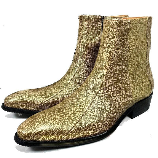 GLOD ANKLE BOOTS FOR MEN LEATHER SHOES HANDMADE