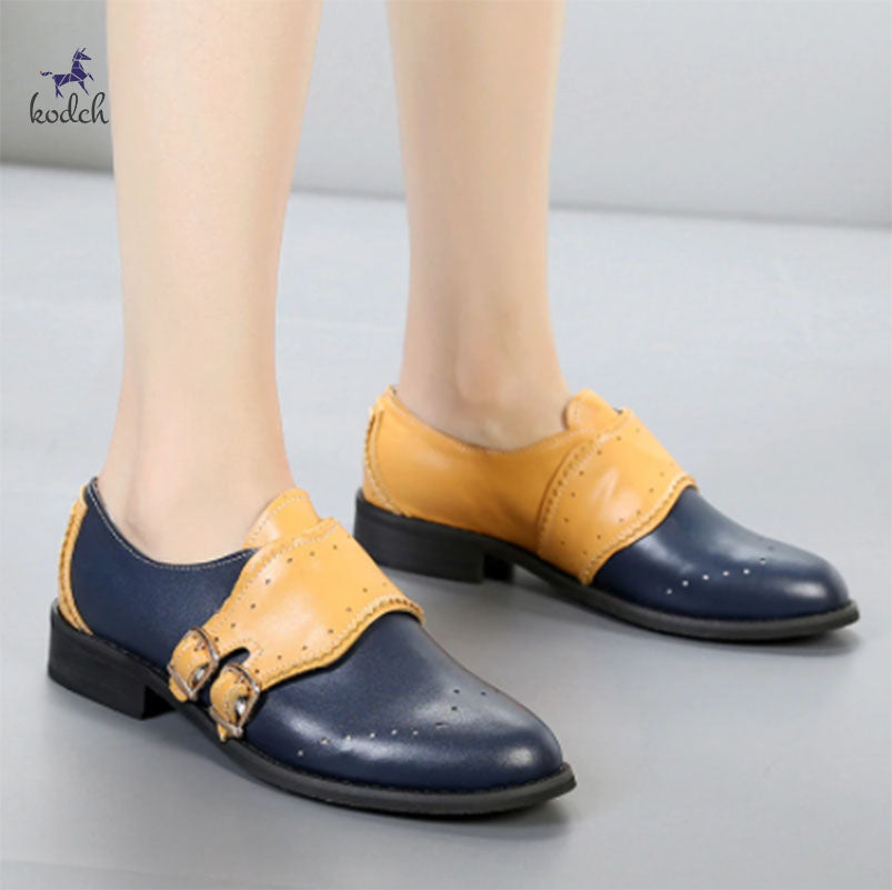 Women's Shoes Mixed Colors Genuine Leather Handmade
