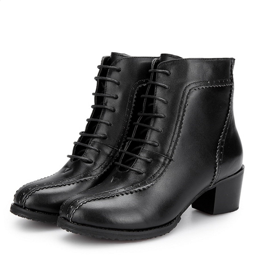 Ankle Boots Soft Shoes Leather Handmade For Laday