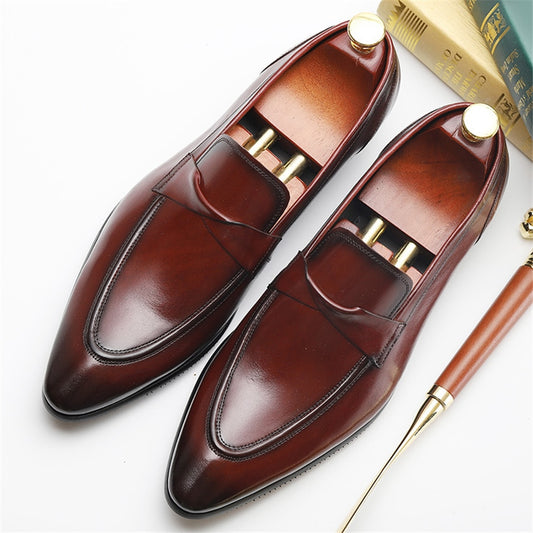 Brogue Wedding Shoes Cow Leather For Men