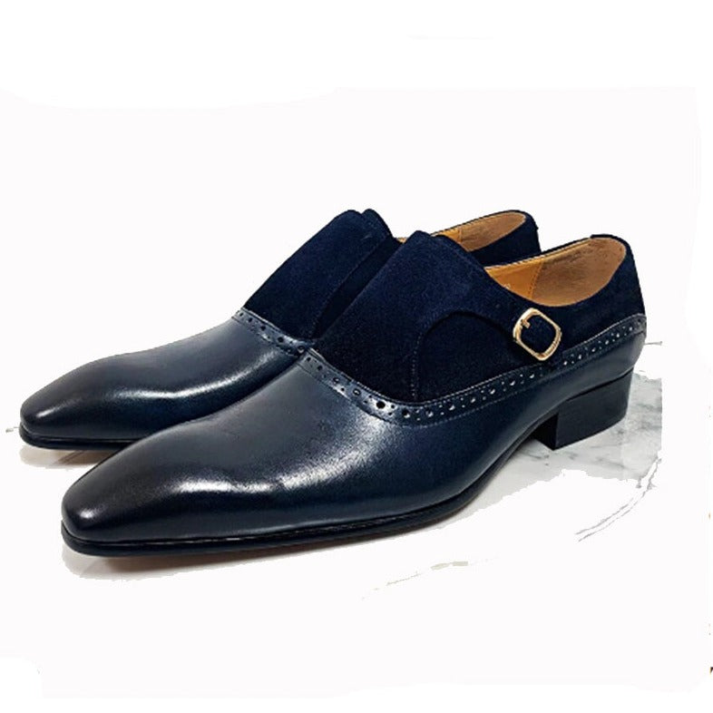 Black Shoes Party Shoes For Men Genuine Leather Handmade