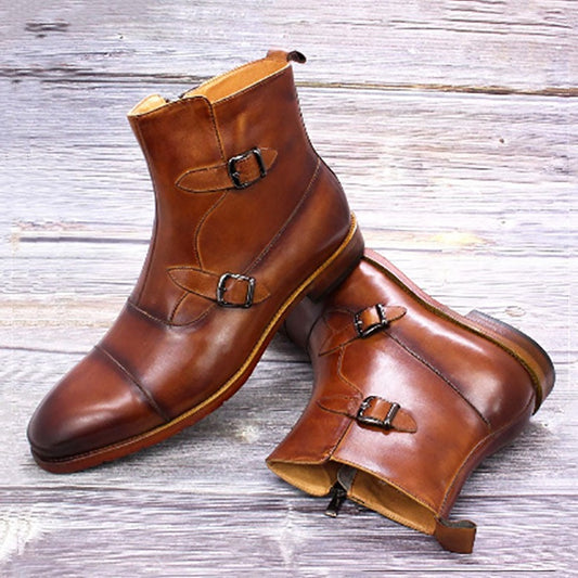 Men's Ankle Boots Vintage Leather Handmade