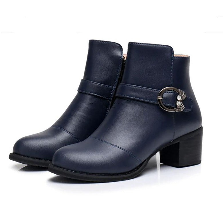 Ankle Boots Genuine Leather  Handmade for Women
