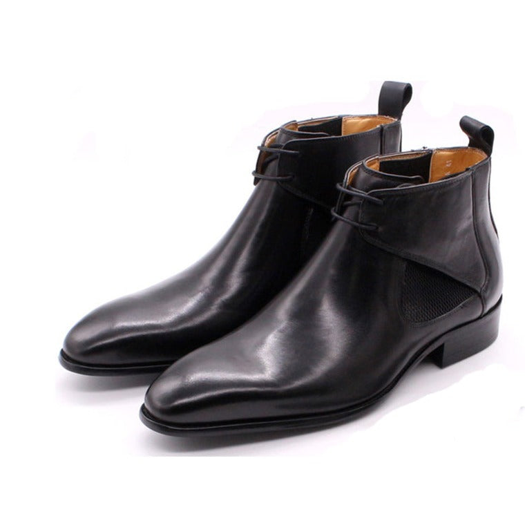 Ankle Boots Dress Shoes Leather Handmade For Men