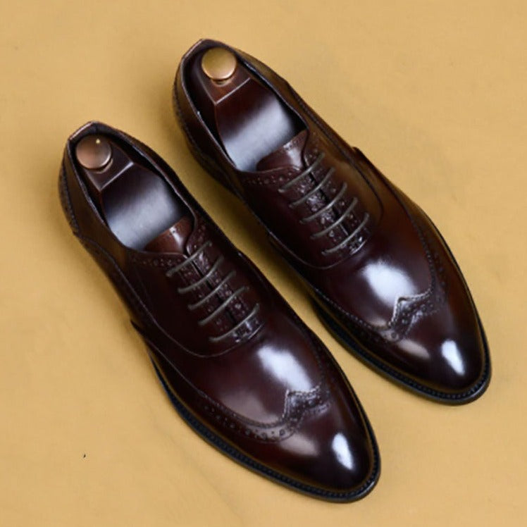 Oxford Shoes Wedding Shoes Leather Handmade For Men