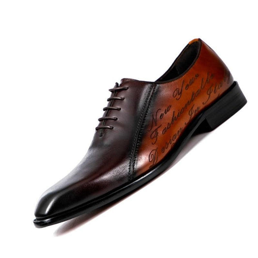Men's Dress Shoes Formal Business Lace-up Full Grain Leather