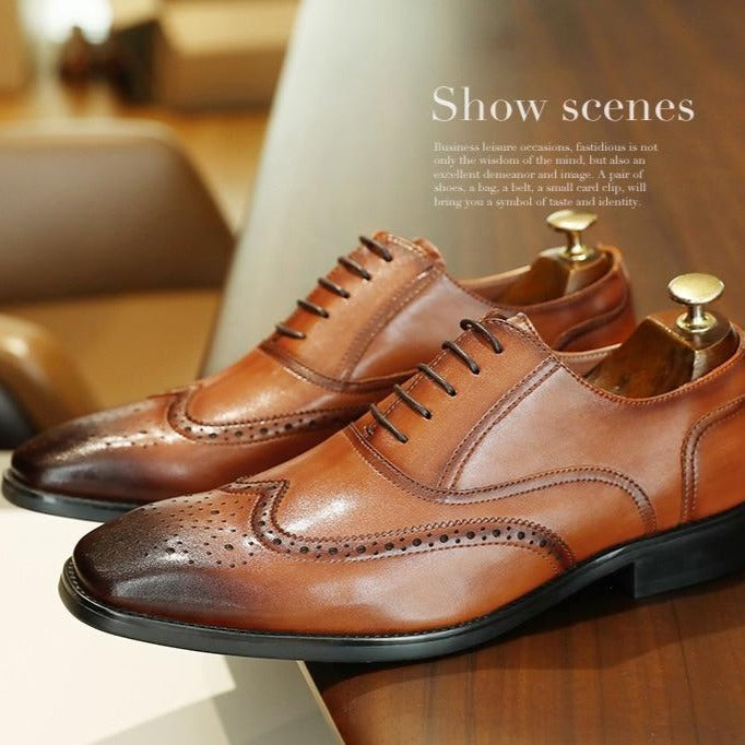 Dress Shoes Leather Handmade For Men