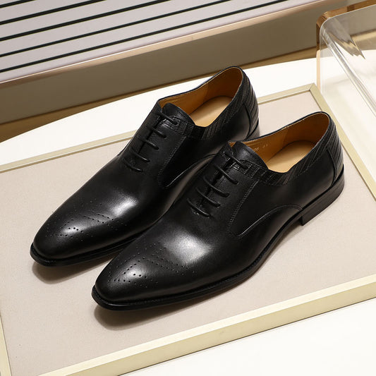 Party Shoes Genuine Leather Men's Dress Shoes Handmade