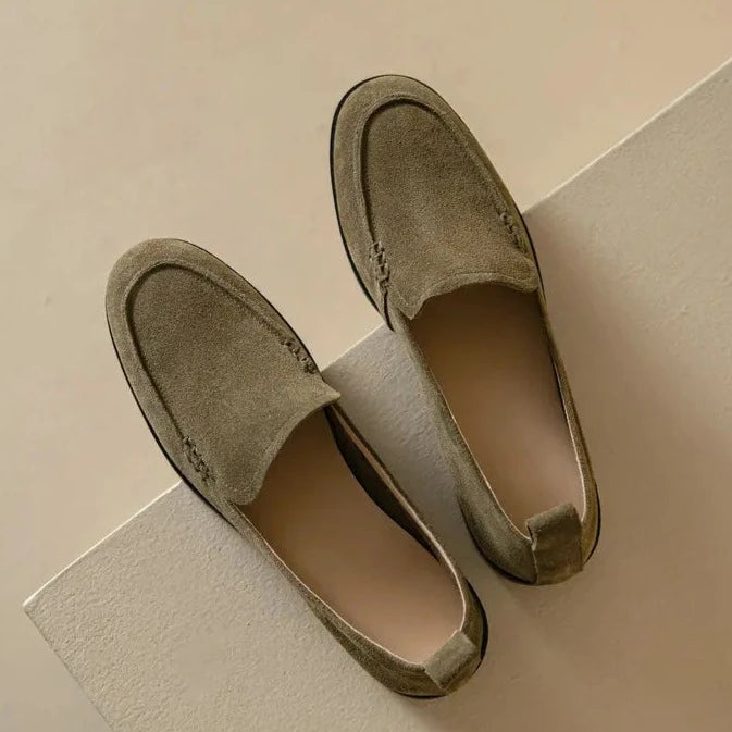 Suede Loafer Casual Shoe For Ladies